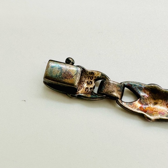 Vintage Silver Marcasite Bracelet - Picture 11 of 14